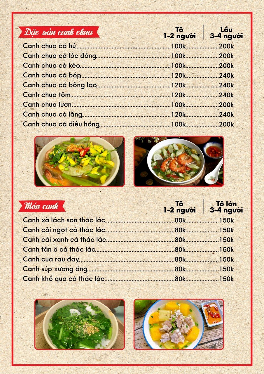 Menu Cơm Niêu Út Long - Trang 6