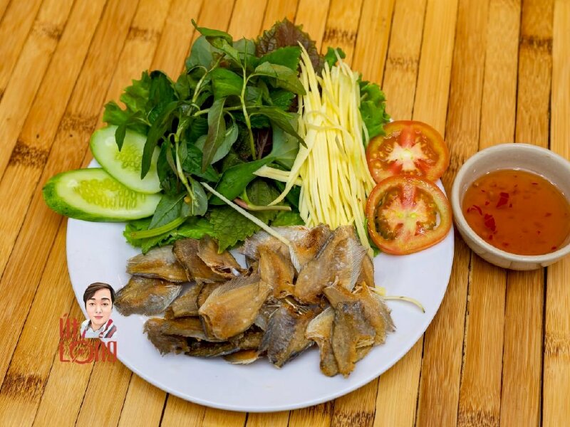 Khô cá sặc chiên xoài bằm - mắm chua ngọt - UL32