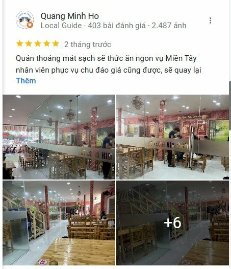 Nhận xét của khách hàng qua Google Map Cơm Niêu Út Long